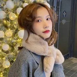 겨울 패션 여성용 털 목도리 예쁜 머플러 넥워머 털목도리 퍼머플러 숏털목도리