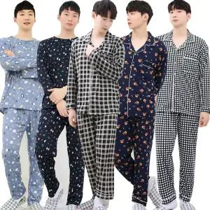간절기 남성 라운지웨어 피치 잠옷 상하세트 홈웨어 파자마세트 이지웨어 빅사이즈(95~120까지)