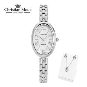 [크리스챤모드](Christian Mode) 여성 메탈시계 CM415WS/주얼리SET 증정