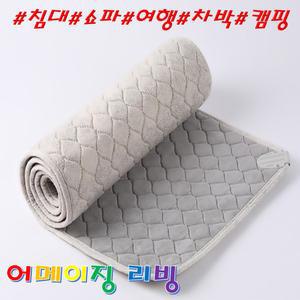 1인용 전기 장판 전기 방석 요 매트 140cm1장 캠핑 차박 병원 침대 쇼파 의자 보호자 휴대 여행 미끄럼방지
