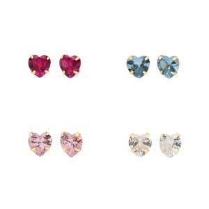 [제이로사] 14k 하트 프레스 귀걸이 (3mm)