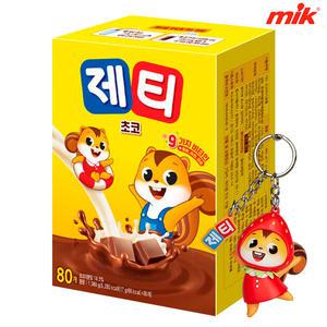 동서 제티 초코 80T+제티키링 [코코아/초콕/핫초코/딸기/바나나/쿠키앤]