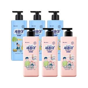 온더바디 세꼼마 향균 핸드워시 480ml 3개 레몬버베나, 파우더 향  비누 엘지생활건강