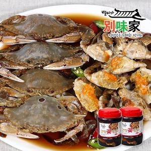 [엔젤쿡][별미가] 2kg+2kg 밥도둑 깔끔한 여수 전통방식 삼점 암꽃게 간장게장 4kg세트