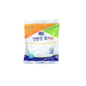 47107 크린랩 크린친환경접시-100파이 10Px10봉