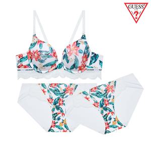 [게스언더웨어](강남점)게스 플라워가든 레이스매칭 브라1매 팬티2매 세트 GBWBR245WH1매GBWBP245WH2매