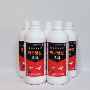 에코올킬유제 1L 5개 빈대 지네 싸이퍼메트린5g 살충제 해충퇴치제