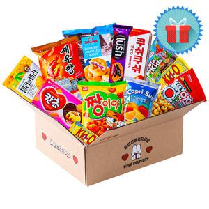 러브 종합과자 선물박스 1호 과자선물세트 간식꾸러미 사무실 회사 학교 학원 단체 행사