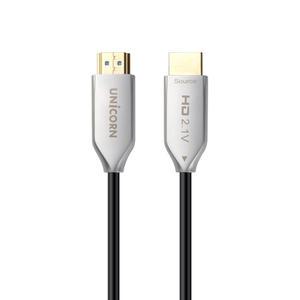 유니콘 8K 60Hz AOC 하이브리드 광 HDMI 2.1 케이블 10M HLC-OP8K-10M 장거리전송 구리+광섬유 HDCP HDR 금