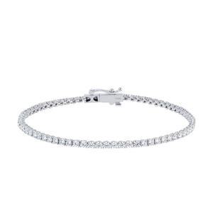 갤러리아 18K 2.1MM 랩 다이아 테니스 팔찌 17cm 랩그로운 다이아몬드