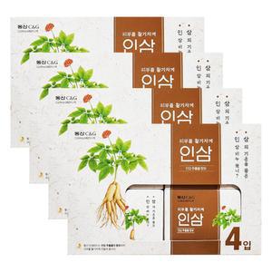 동산 피부를 활기차게 인삼 비누 100g 4입 x 4개