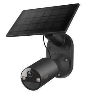 Tapo SolarCam C403 키트 야외 배터리 카메라 솔라 패널 무선 1080P 사람 감지 SD/클라우드 스 지 컬러 비전 내장 스포트라이트 및 알람 허브 필요 없음 블랙