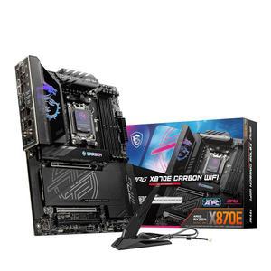 MSI MPG X870E 카본 WiFi 게이밍 마더보드(AMD Ryzen 9000/8000/7000 시리즈 프로세서, AM5, DDR5, PCIe 5.0, M.2 Gen5, SATA 6Gb/s, USB 40Gbps, HDMI, Wi-Fi 7, 블루투스 5.4, 5Gbps LAN, ATX)