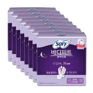 쏘피 볼록맞춤 오버나이트 12개입 x8개