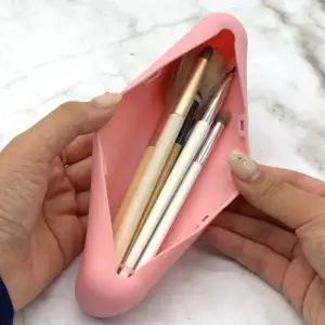 실리콘 메이크업 브러쉬 파우치 핑크