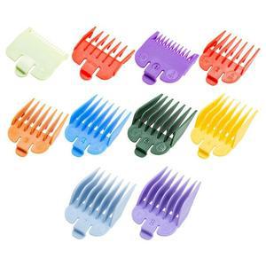 10Pcs 1.5mm 25mm 헤어 클리퍼 가드 이발사 액세서리 전문 트리머 부착 제한 빗 교체 세트 도구