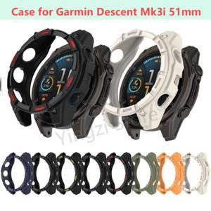 호환 GARMIN DESCENT MK3I 용 소프트 TPU 케이스 스마트 워치 스트랩 밴드 커버 MK 3I 보호대 쉘 범퍼 악세