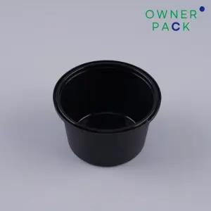 [BR] SZ-518 국물 원형 잠금용기 (350ml/검정) 400개 세트