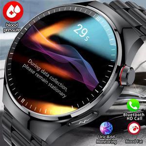 건강 측정 스마트 시계 ECG  PPG 혈액 지질 혈압 요산 HRV 테스터 AMOLED HD 통화 여성 남성 스마트 시계