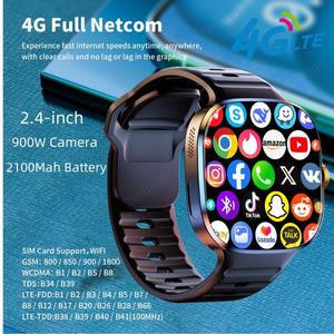 5G 셀룰러 버전 스마트워치 M99 안드로이드 스마트워치 190 포함 °   로터리 카메라 NFC 나침반 IP67 방수