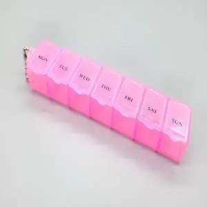 투명 휴대용 알약 케이스 1P (핑크)