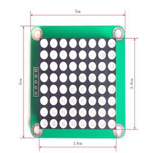 레드 및 그린 LED 도트 매트릭스 모듈 듀얼 컬러 격자 max7219 8x8 TA6932 3.75