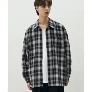 매장정품 DRAW FIT 에반 옴브레 체크 셔츠 [BLACK] DFSH4305BK 180744