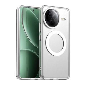 Magsafe 마그네틱 충전 Xiaomi Poco F7 Pro Mi Little 5G 매트 캔디 슬림 커버 용 투명 전화 케이스