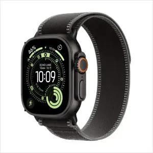 애플워치 울트라 3 셀룰러 49mm 블랙 티타늄 케이스 블랙차콜 트레일 루프 (ML) MF1H4KH/A