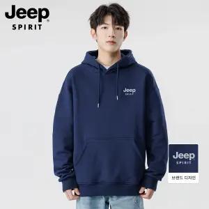 JEEP SPIRIT 남녀공용 빅사이즈 후드 긴팔 맨투맨 오버핏 후드티