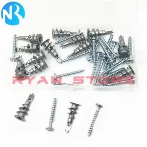 동공앙카 나비 석고 토우 40개 아연 합금 보드 벽 앵커 중공 태핑 나사 볼트 드릴링 콘센트 13x32mm 4X35MM