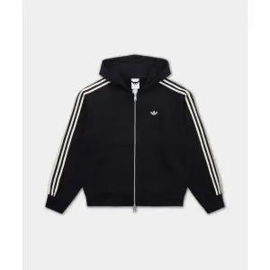 [아디다스]{매장정품} 아디다스 ADIDAS 후드 집업 - 블랙 크림화이트 KC9315 872414