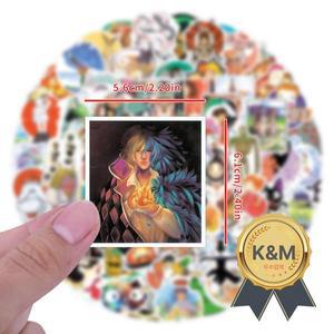 100Pcs 지브리 미야자키 하야오 스티커 DIY 스크랩북 전화 수하물 스케이트 보드 방수 낙서 데칼