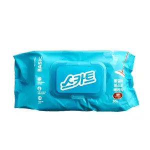 스카트 물걸레 청소포 베이직 대형 30매 x 8개
