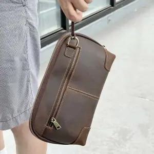 남자가죽골프볼가방 가죽 클러치백 GAB03524