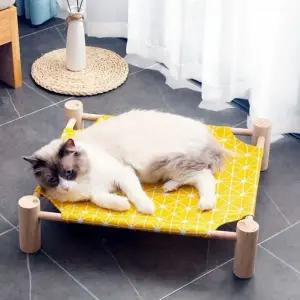 [콩심팥심]고양이 원목 침대 고양이해먹 애견 강아지 쇼파 강아