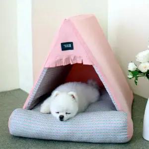 [콩심팥심]하우스 강아지 도그포즈 핑크 키치