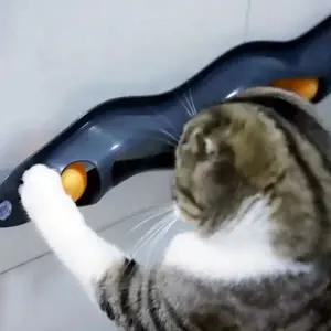 [콩심팥심]부착형 고양이공 움직이는 PET 탁구공 장난감 웨이브
