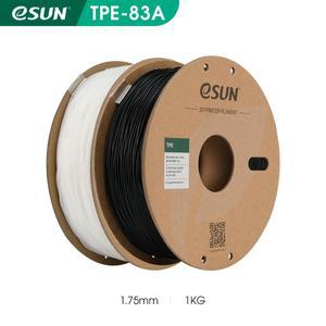 eSUN 3D 프린터 유연한 TPE 83A 필라멘트 1.75mm 치수 정확도 +/- 0.05mm 1KG(2.2 LBS) 스풀 프린팅 재료