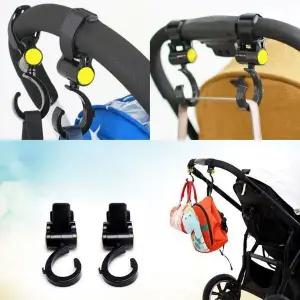 ABS 튼튼 유모차수납고리(2P) 탈부착 유모차가방걸이 탈부착걸이