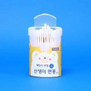베일리 신생아 아기 면봉 200개 유아 귀청소 코면봉 유아용
