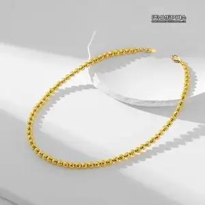 [삼성금거래소]24K 커팅볼 목걸이 3mm