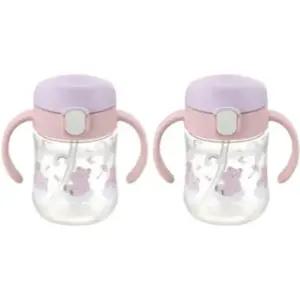 릿첼 스파우트 유아 빨대컵 외출용 핑크 200ml 2개