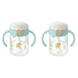 릿첼 유아컵 빨대컵 어린이집 물컵 200ml 민트 2개