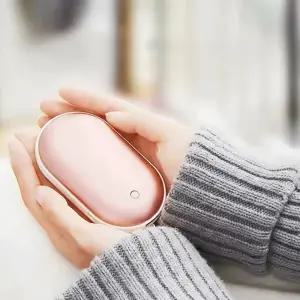 MAX 휴대용 손난로 보조배터리 5000mAh 충전식 양면 발열 핫팩 Q11