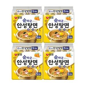 농심 순하군 안성탕면, 125g, 5입, 4개
