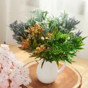 열매 조화 시크베리 부쉬 30cm 5컬러 인테리어 꽃 장식 소품 촬영 꾸미기