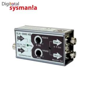 시스매니아 영상증폭기 VLA-3000HD 1채널 증폭기 화질개선 영상신호전송 노이즈제거 동축케이블 연장기 SD AHD CVI TVI 호환가능
