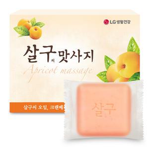엘지생활건강 살구맛사지 비누 90g x 20개 세수비누 화장 미용 세안 마사지