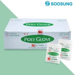 고려 멸균 폴리글러브(1매포장/멸균장갑/위생/비닐장갑